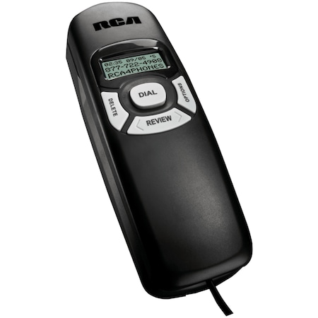 Rca Slim-Line Phone with Caller ID 1104-1BKGA